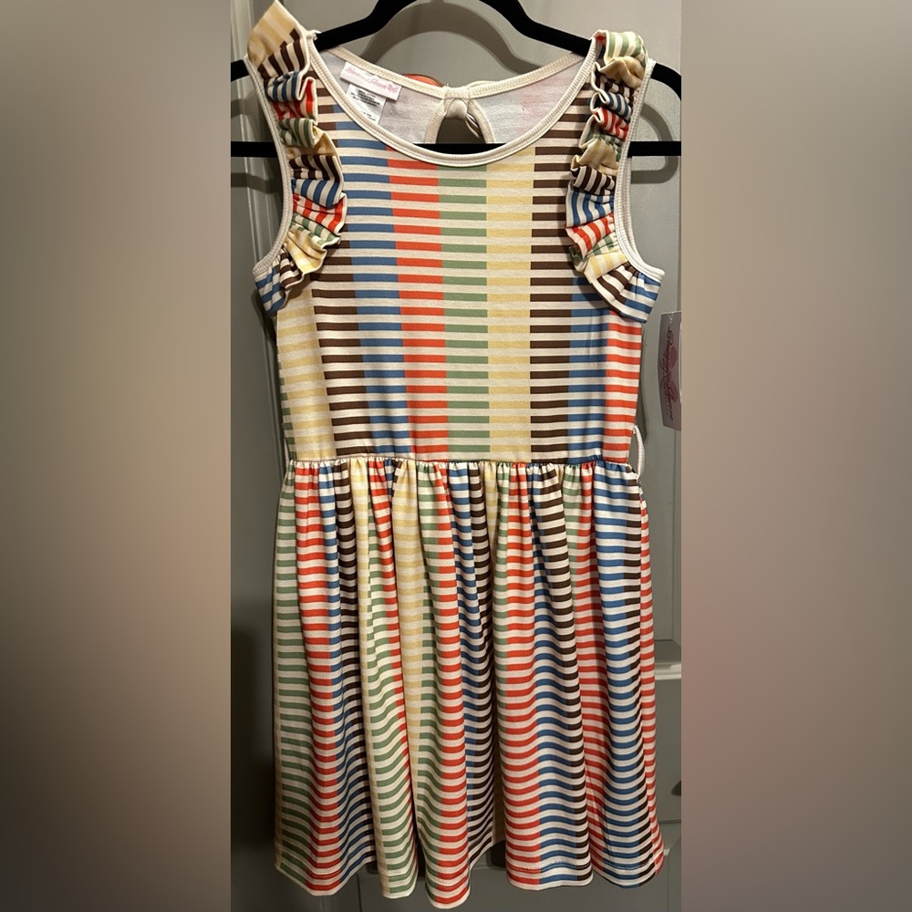 Bonnie Jean Size 14 Striped Knit Dress NWT